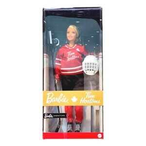 Tim Hortons Barbie Hockey Player Doll Blonde Mattel Coffee Canada 2020 New